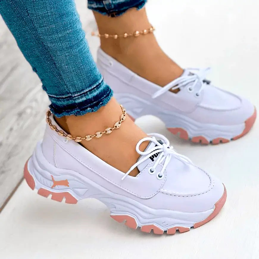 Zapatillas Aurora blancas estilo casual con máxima comodidad