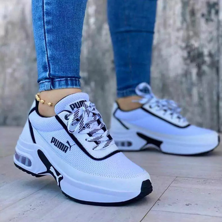 Tenis Sport Run blancos para mujer y hombre, calzado ligero y moderno que combina con todo