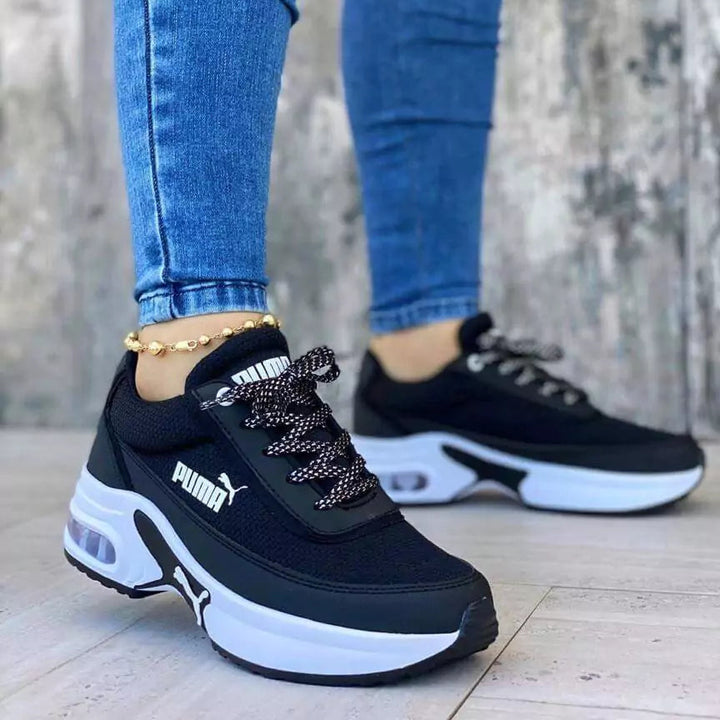 Tenis Sport Run negros para mujer y hombre, estilo clásico y versátil para cualquier look urbano o deportivo